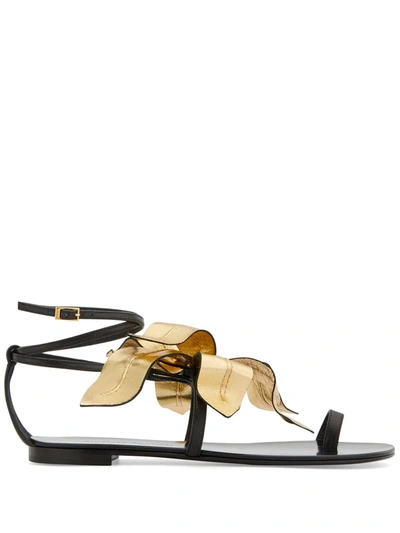 Giuseppe Zanotti Lilium Strappy Sandals In Gold