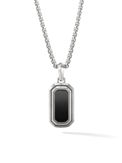 David Yurman Deco Amulet In Black Onyx