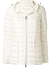 Moncler Short Parka Jacket In White