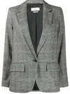 Isabel Marant Étoile Checkered Single-breasted Blazer In White