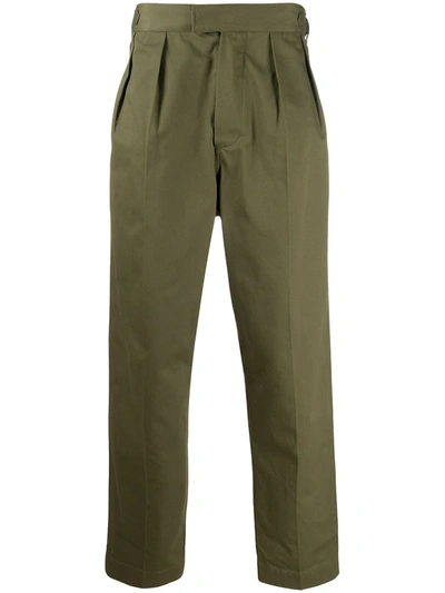 Loewe Wide-leg Trousers In Green