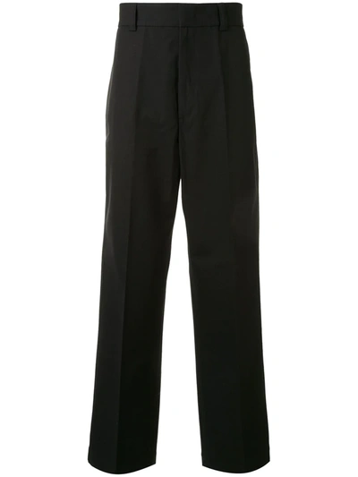 Jil Sander Long Wide-leg Trousers In Black