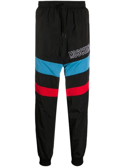 Moschino Men's Sport Tracksuit Trousers In Black
