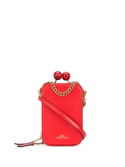 Marc Jacobs The Vanity Shoulder Bag In Red Leather