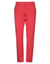 Grey Daniele Alessandrini Casual Pants In Red