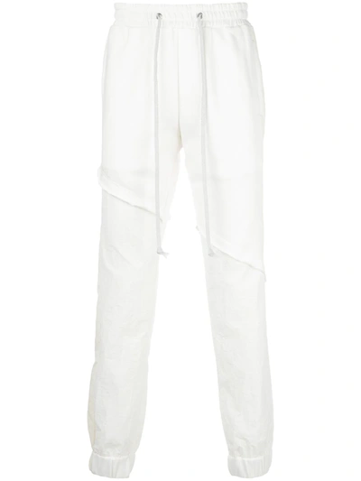God's Masterful Children Terry Track Trousers In White