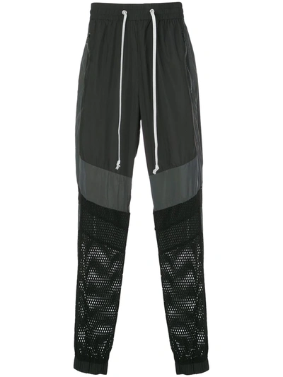 God's Masterful Children Mesh Panel Track Pants In Black