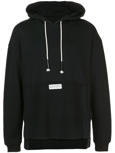 Mostly Heard Rarely Seen Mens Fold-back Pocket Hoodie In Black