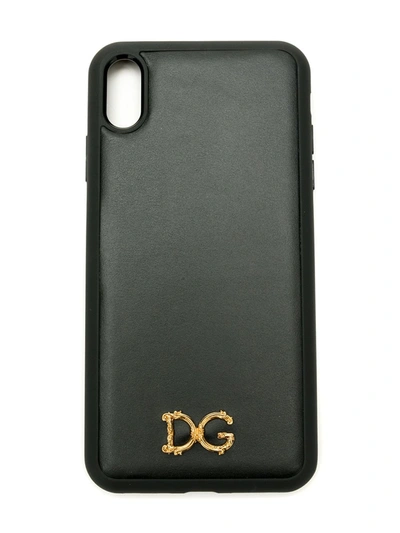 Dolce & Gabbana Baroque D&g Iphone Xs Max Case In Black | ModeSens