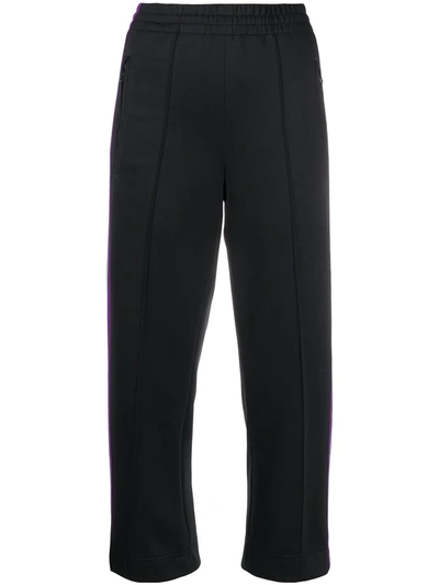 Marc Jacobs Logo Stripe Trousers In Black