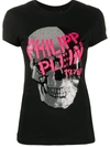 Philipp Plein Ss Skull-print T-shirt In Black