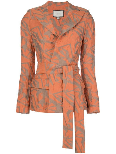 Alexis Malda Double-breasted Blazer In Orange