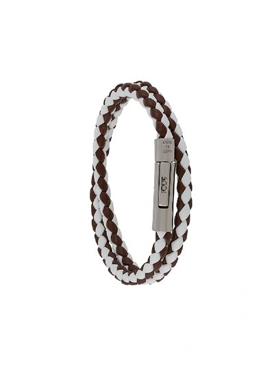 Tod's My Colours Woven Bracelet In Weiss