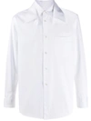 Comme Des Garçons Shirt Double-collar Shirt In White