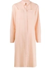 Maison Rabih Kayrouz Chest Pocket Shirt Dress In Pink