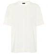 Joseph Vertical Seam Cotton T-shirt In White