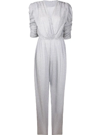 Oseree Lumiere Long Jumpsuit In Silver