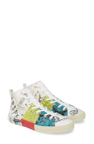 Maison Margiela Mix & Match High Top Sneaker In Multicolor