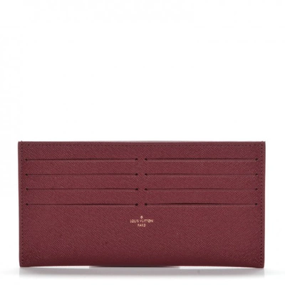 Pre-owned Louis Vuitton  Pochette Felicie Card Holder Insert Fuchsia