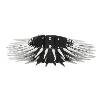 Charles Jeffrey Loverboy Spiked Choker Necklace In Black