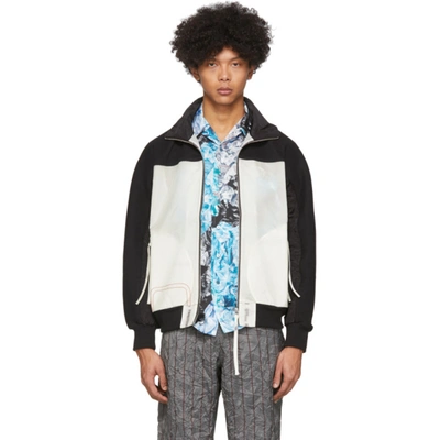 Kanghyuk Ssense Exclusive White And Black Readymade Airbag Rib Jacket