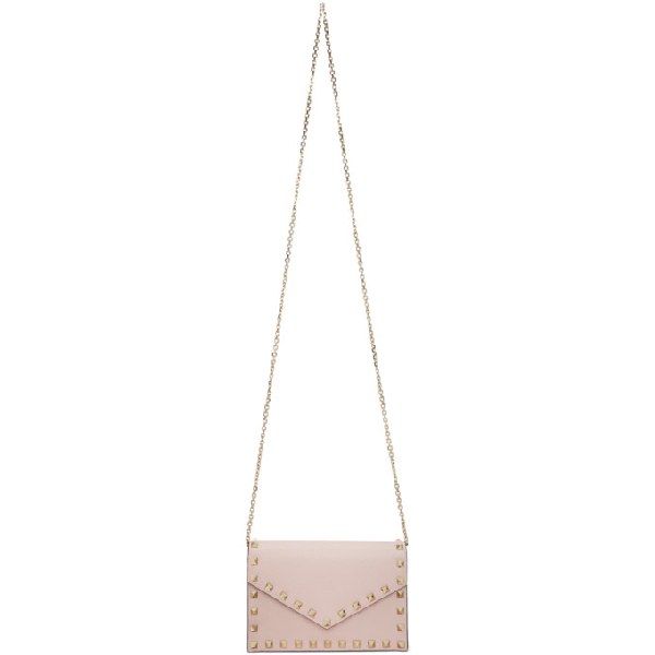 valentino rockstud envelope wallet on chain