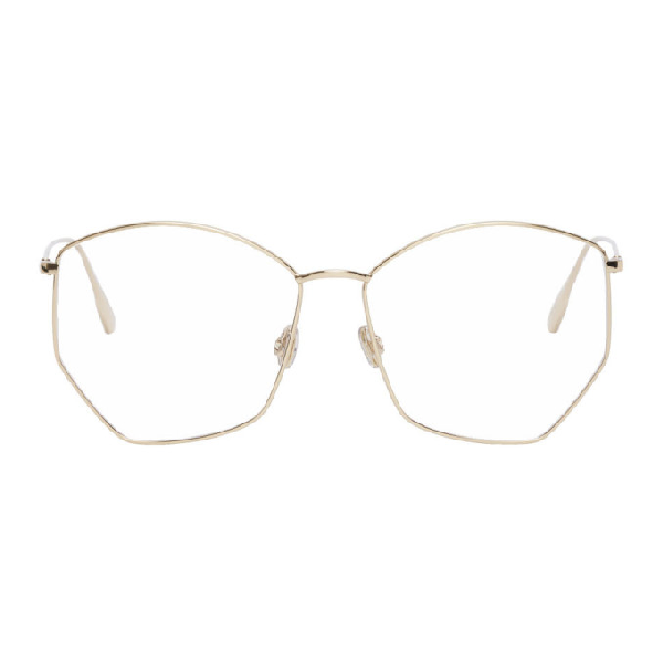 dior gold frame glasses