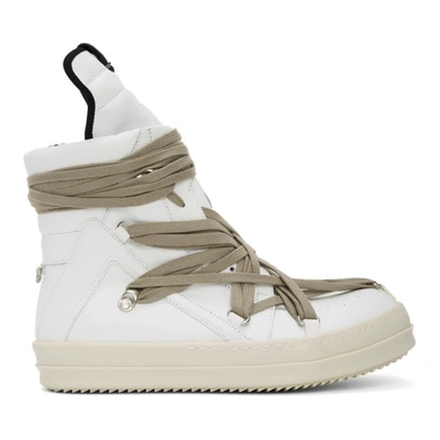 Rick Owens High-top Sneakers In 110 White
