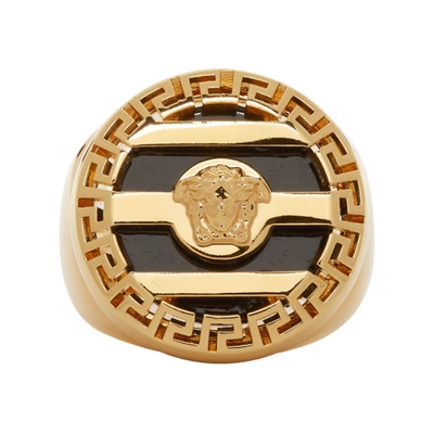 Versace Medusa Ring In Gold