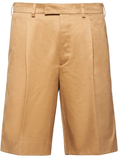 Prada Chino Trousers In Camel