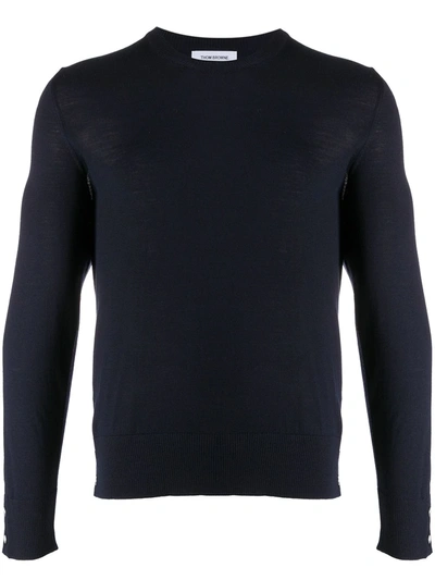 Thom Browne Rwb Stripe Jumper In Blue