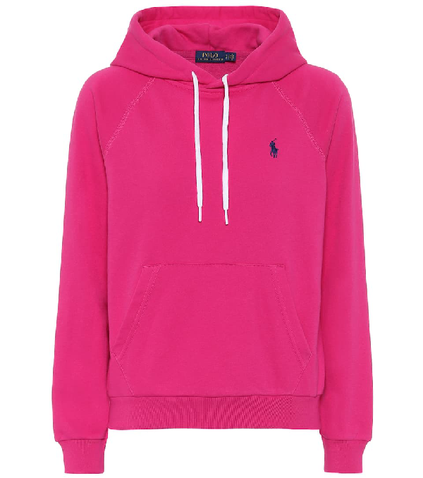 Polo Ralph Lauren Cotton-blend Hoodie In Pink | ModeSens