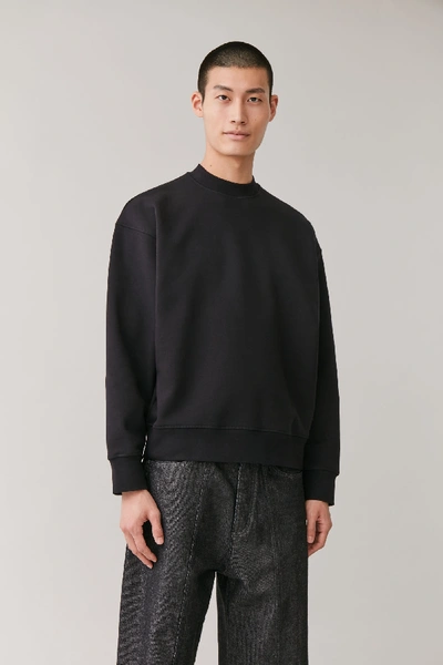 Cos Relaxed Sweatshirt In Black