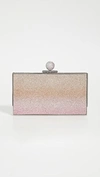 Sophia Webster Clara Crystal Box Clutch Bag In Champagne Ombre