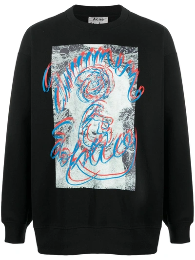 Acne Studios Forban Summer Solstice-print Cotton Sweatshirt In Solstice-print Sweatshirt