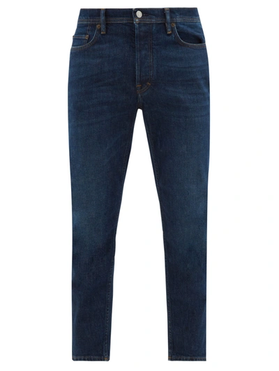 Acne Studios River Dark Blue3 Color In Slim Tapered Fit Jeans