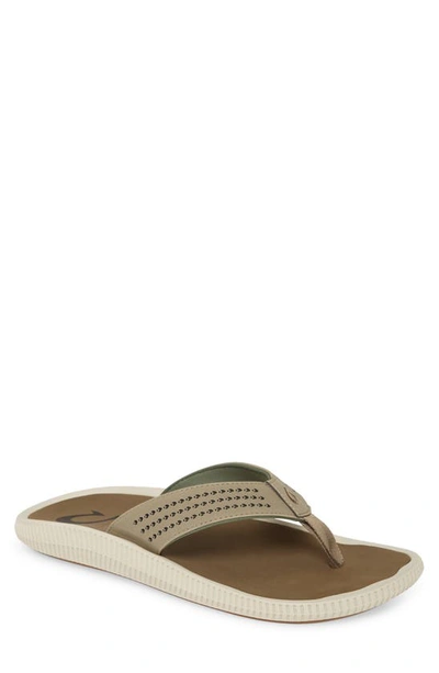 Olukai Ulele Flip Flop In Clay/ Mustang