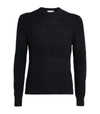 Sandro Funnel Neck Cashmere Sweater In Black