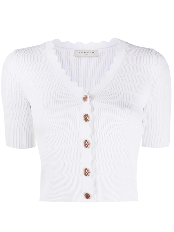 short white cardigan