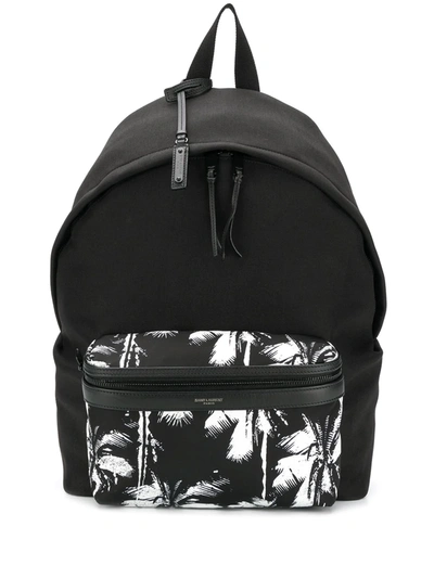 Saint Laurent City Backpack In Black