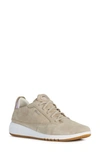 Geox Aerantis Sneaker In Light Taupe Suede