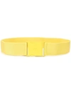 N°21 Logo Buckle Belt In Yellow