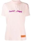 Heron Preston Concrete Jungle Mock Neck T-shirt In Pink