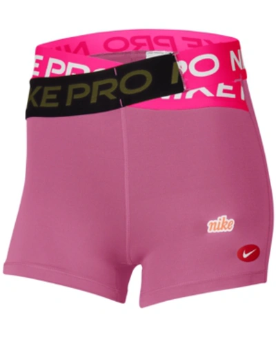 Nike Women's Pro Icon Clash Training Shorts In Cosmic Fuscia | ModeSens