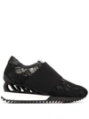 Le Silla Rubel Wave Sneakers In Black