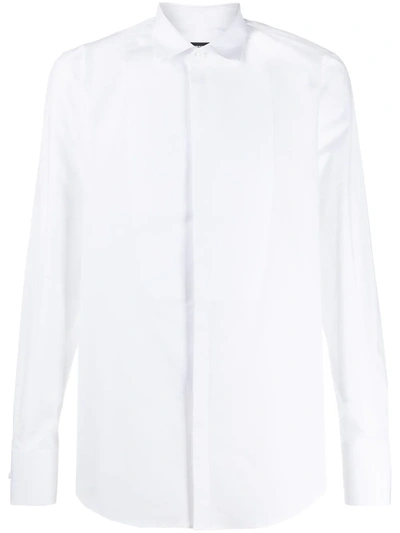 Dsquared2 Tuxedo Shirt In White