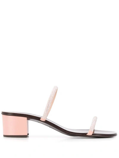 Giuseppe Zanotti Embellished-strap Sandals In Pink