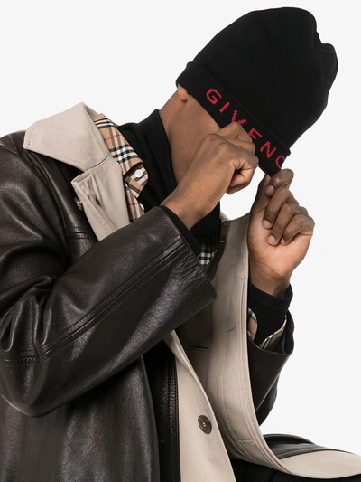 Givenchy Beanie Mit Logo In Red