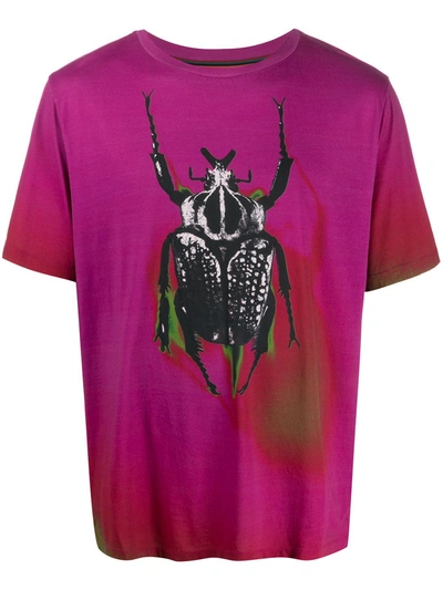 Paul Smith Beetle Print T-shirt In Pink