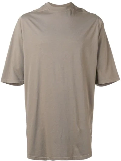 Rick Owens Drkshdw Plain Crew-neck T-shirt In Grey